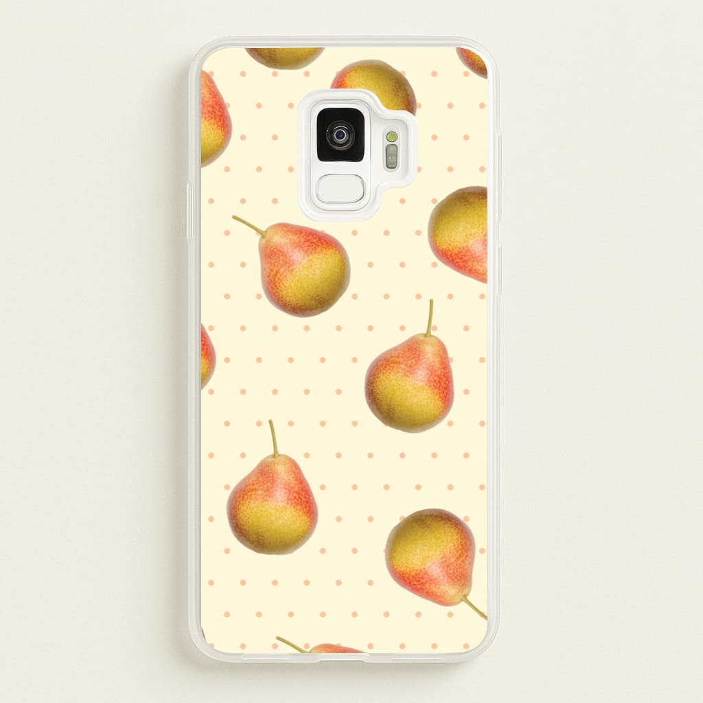Pears And Polka Dots Pattern - Hot Girl Summer Phone Case for Galaxy S9