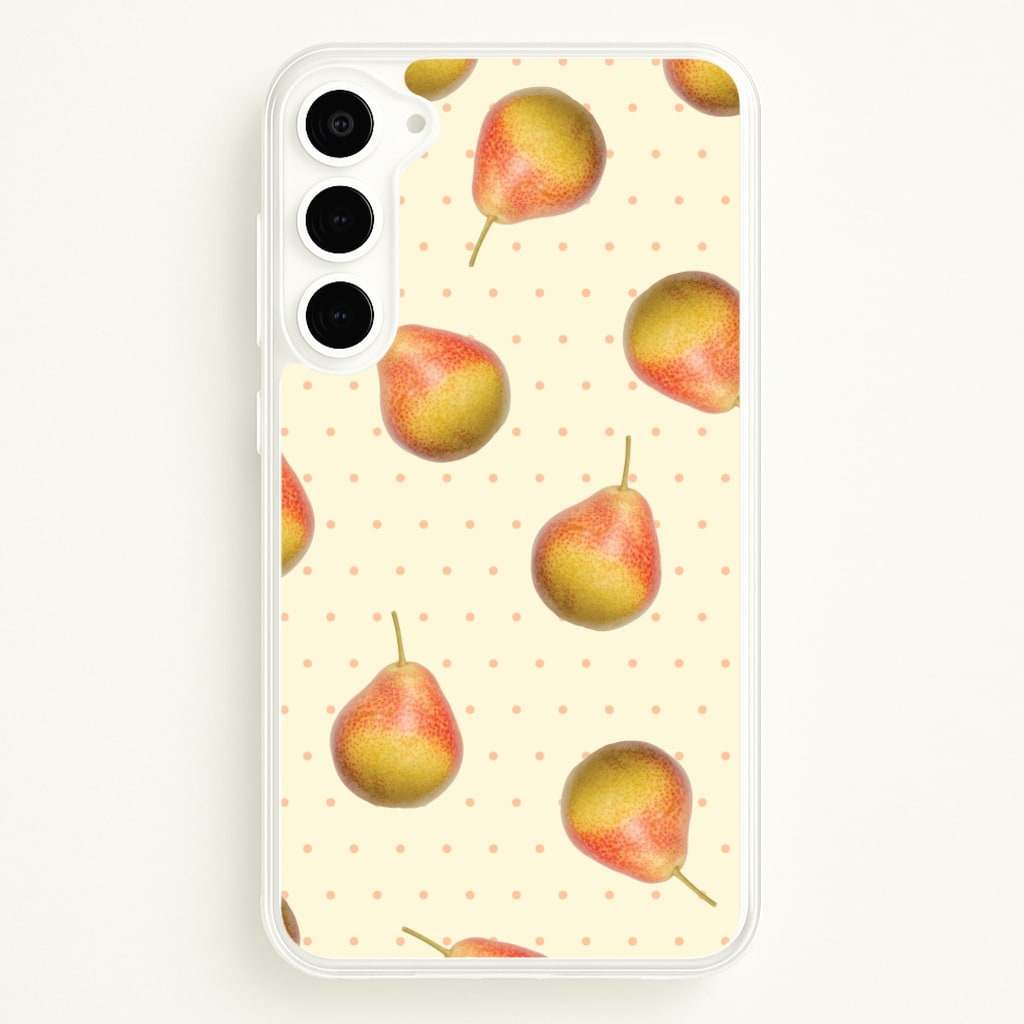 Pears And Polka Dots Pattern - Hot Girl Summer Phone Case for Galaxy S23 Plus