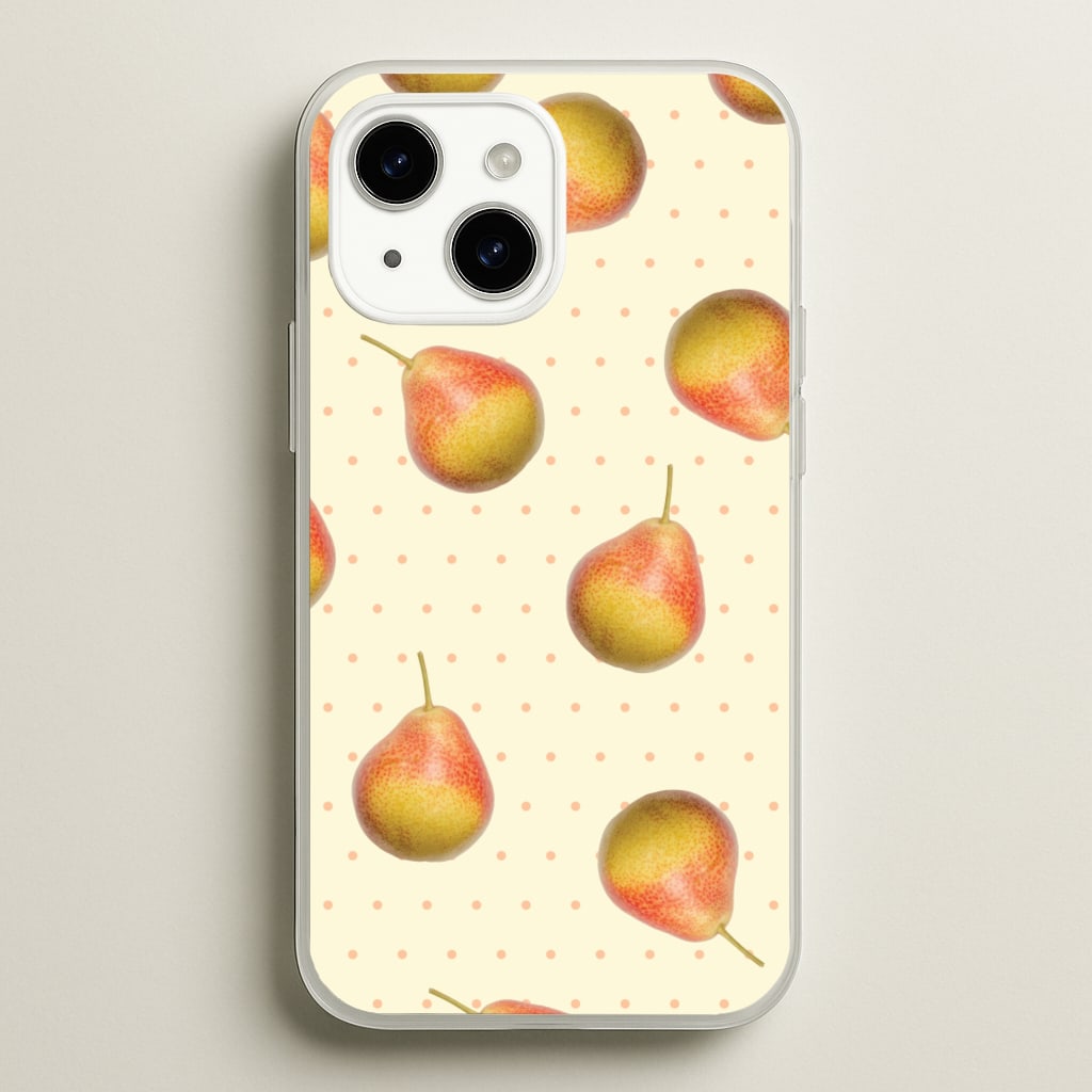 Pears And Polka Dots Pattern - Hot Girl Summer Phone Case for iPhone 15