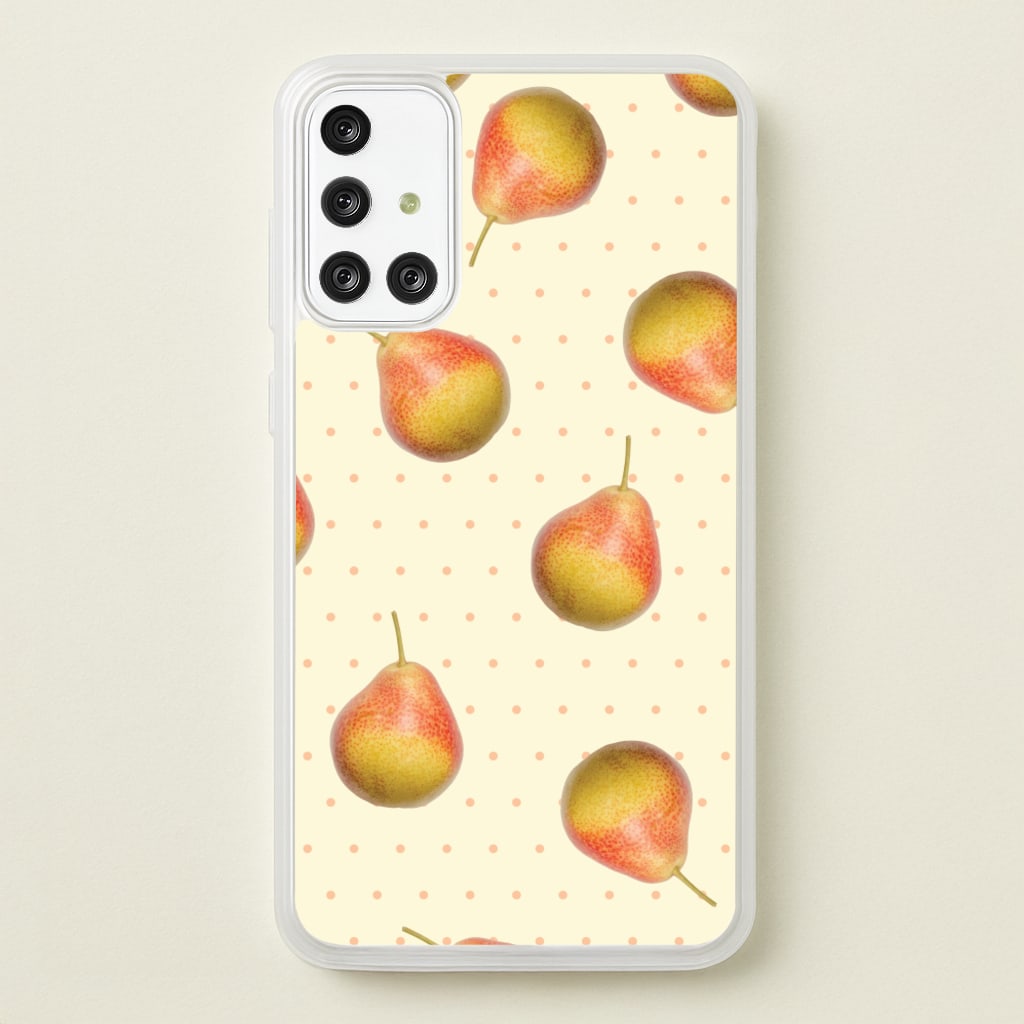 Pears And Polka Dots Pattern - Hot Girl Summer Phone Case for Galaxy A71