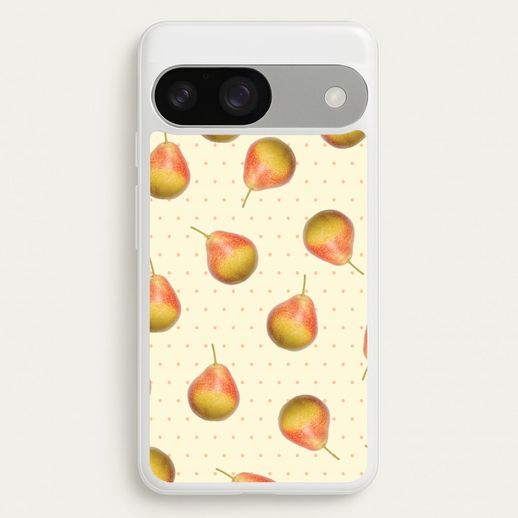 Pears And Polka Dots Pattern - Hot Girl Summer Phone Case for Google Pixel 9 / 9 Pro