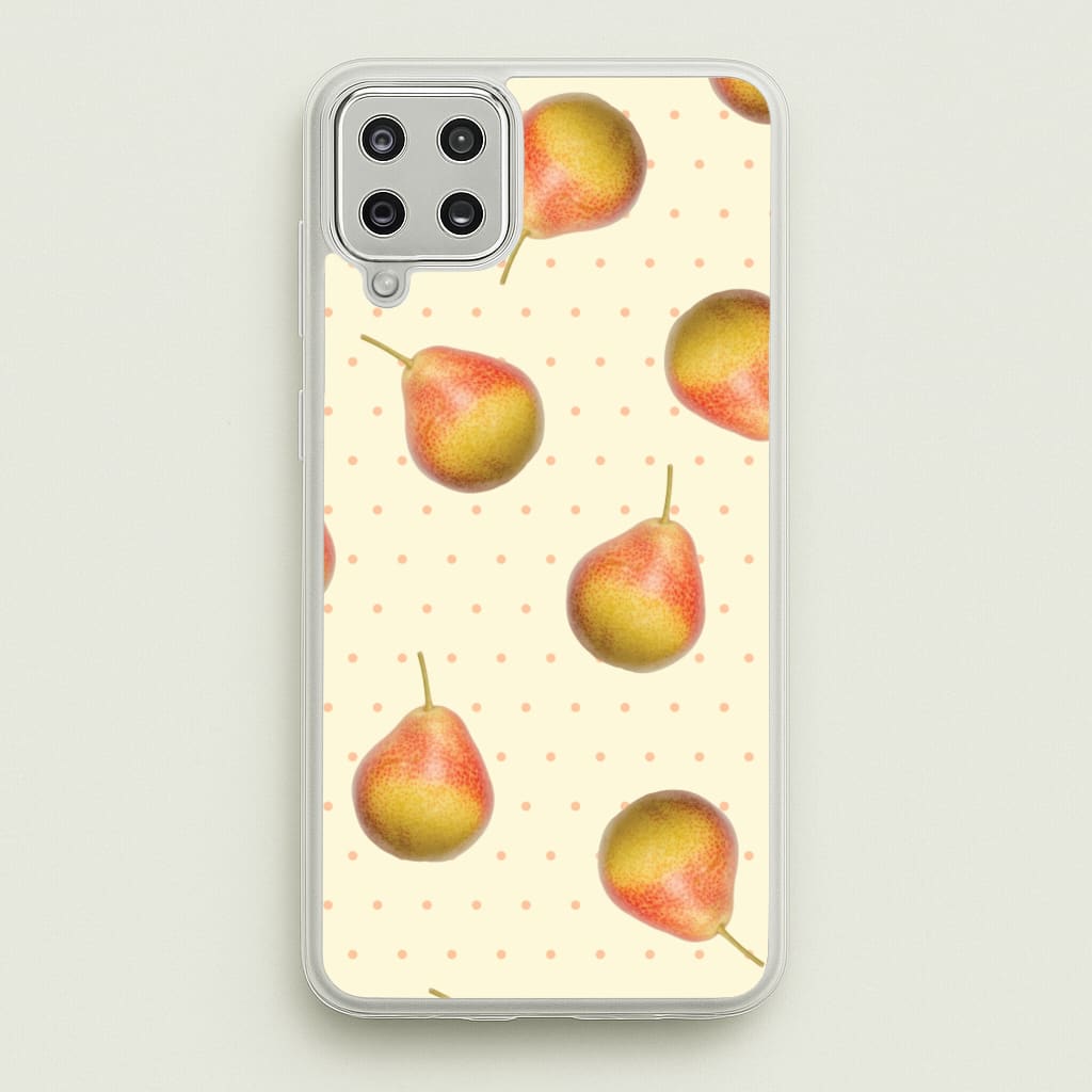 Pears And Polka Dots Pattern - Hot Girl Summer Phone Case for Galaxy A12
