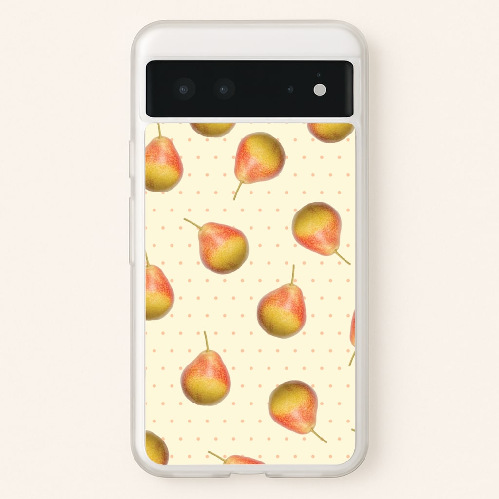 Pears And Polka Dots Pattern - Hot Girl Summer Phone Case for Google Pixel 6