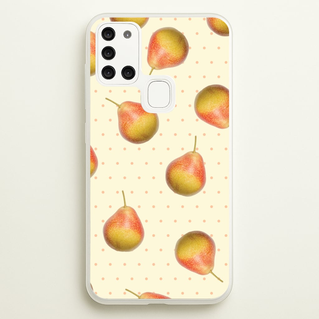 Pears And Polka Dots Pattern - Hot Girl Summer Phone Case for Galaxy A21s