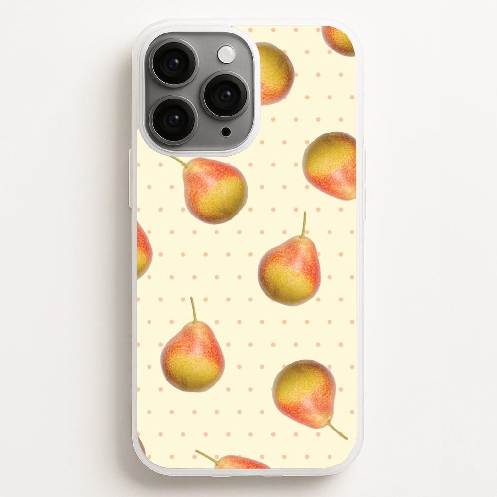 Pears And Polka Dots Pattern - Hot Girl Summer Phone Case for iPhone 12 Pro Max