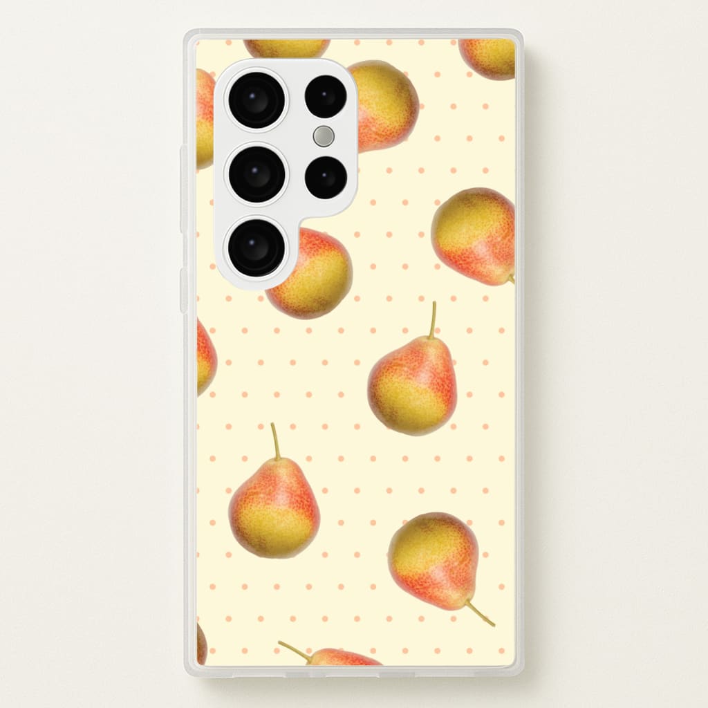 Pears And Polka Dots Pattern - Hot Girl Summer Phone Case for Galaxy S24 Ultra