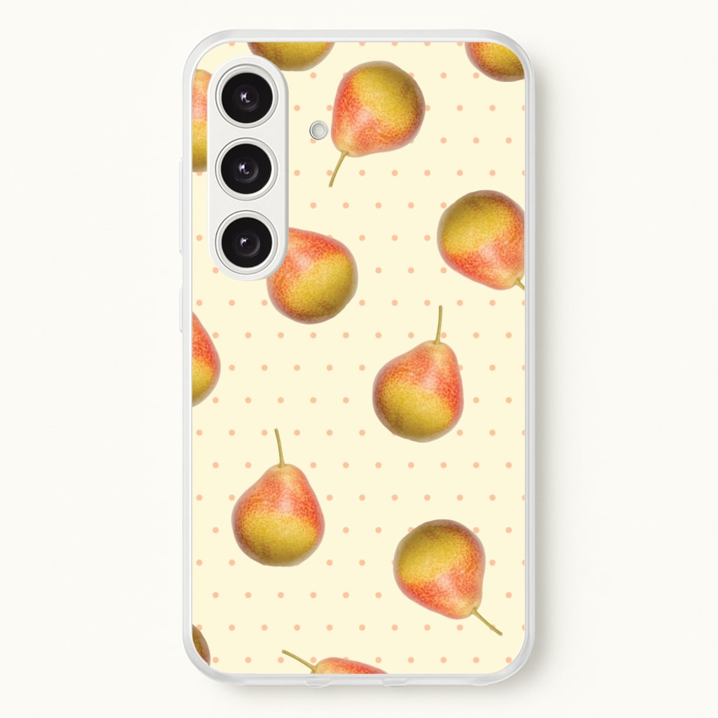 Pears And Polka Dots Pattern - Hot Girl Summer Phone Case for Galaxy S25