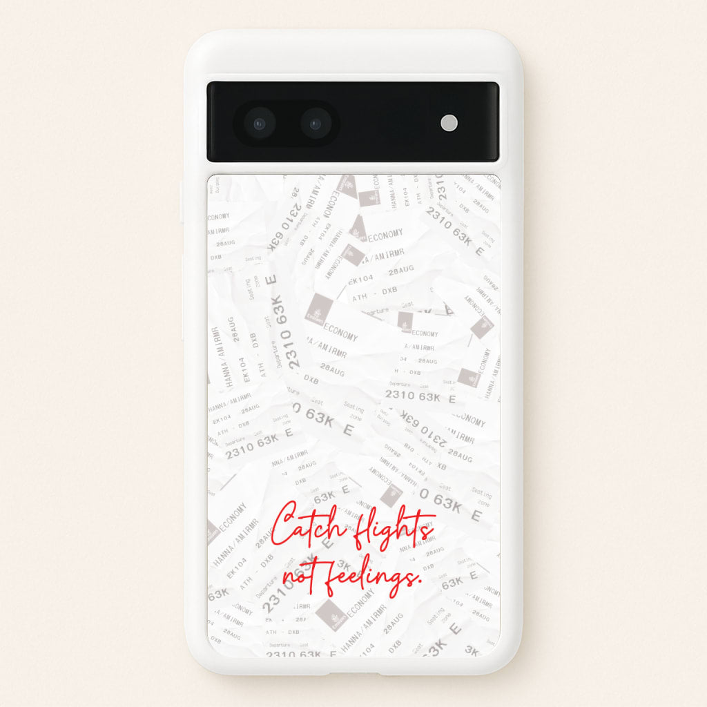Catch Flights Not Feelings Collage - Hot Girl Summer Phone Case for Google Pixel 7a