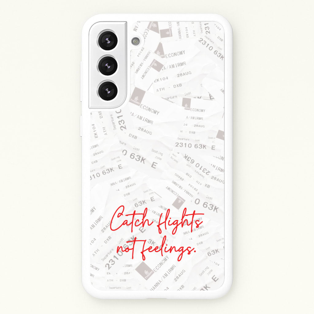 Catch Flights Not Feelings Collage - Hot Girl Summer Phone Case for Galaxy S21 Plus