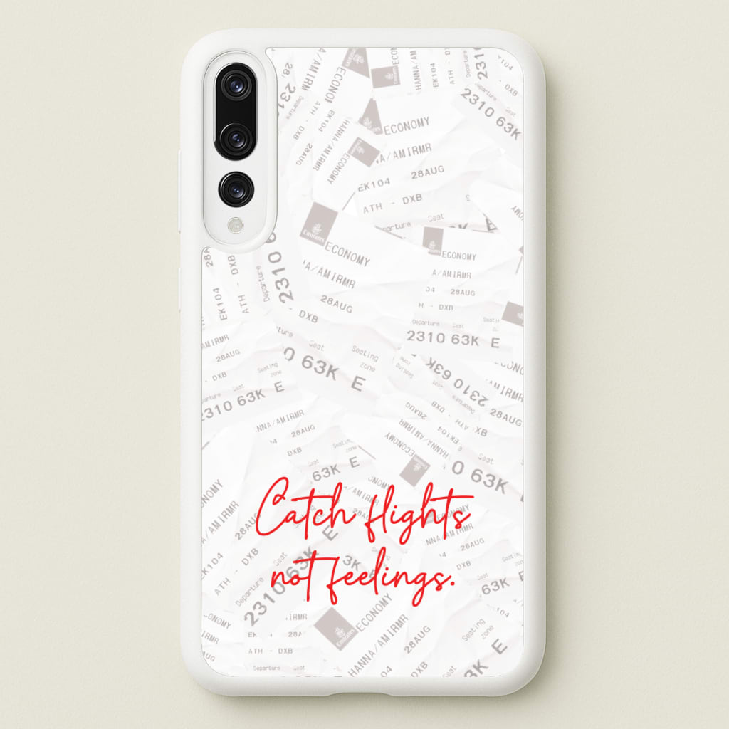 Catch Flights Not Feelings Collage - Hot Girl Summer Phone Case for Huawei P20 Pro