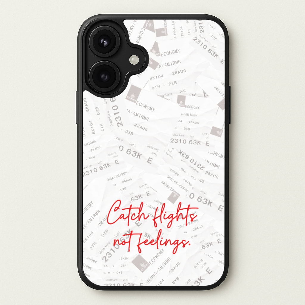 Catch Flights Not Feelings Collage Phone Case for iPhone 17