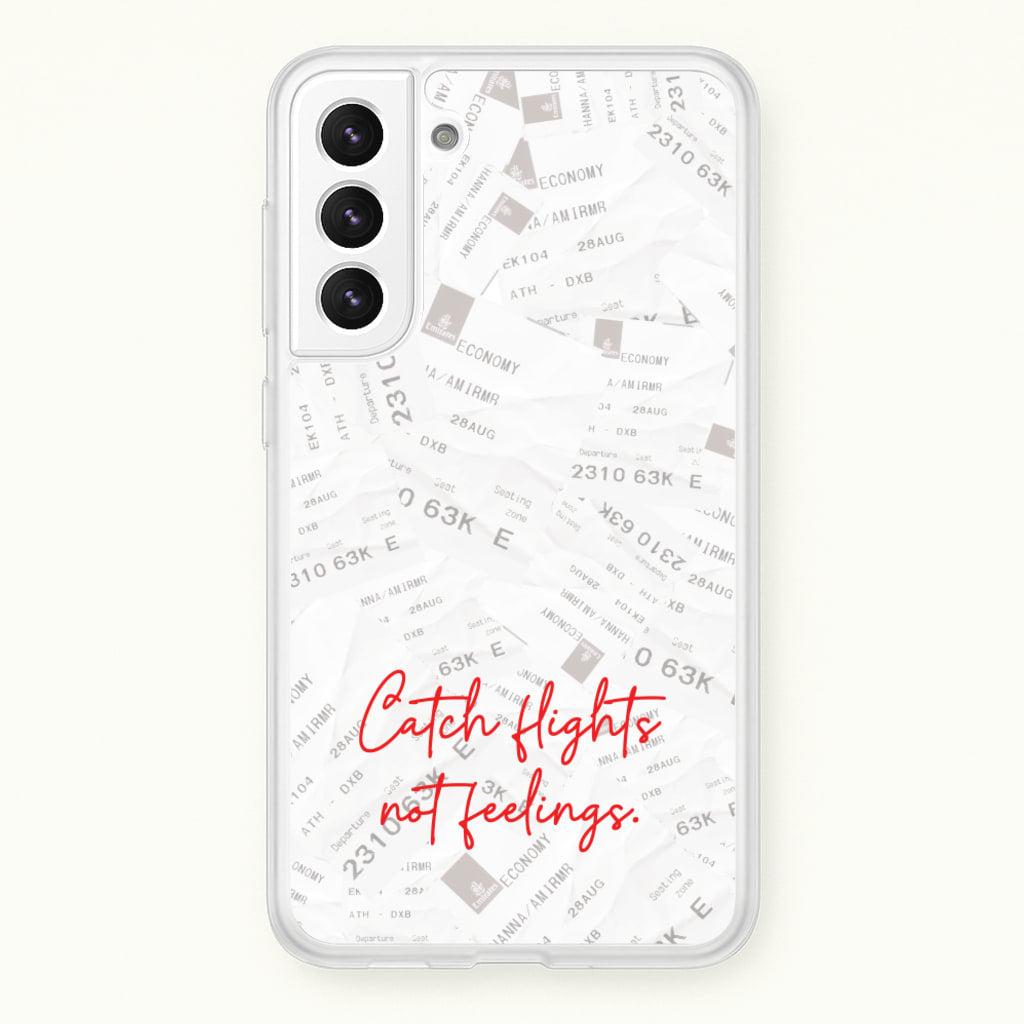 Catch Flights Not Feelings Collage - Hot Girl Summer Phone Case for Galaxy S22 Plus