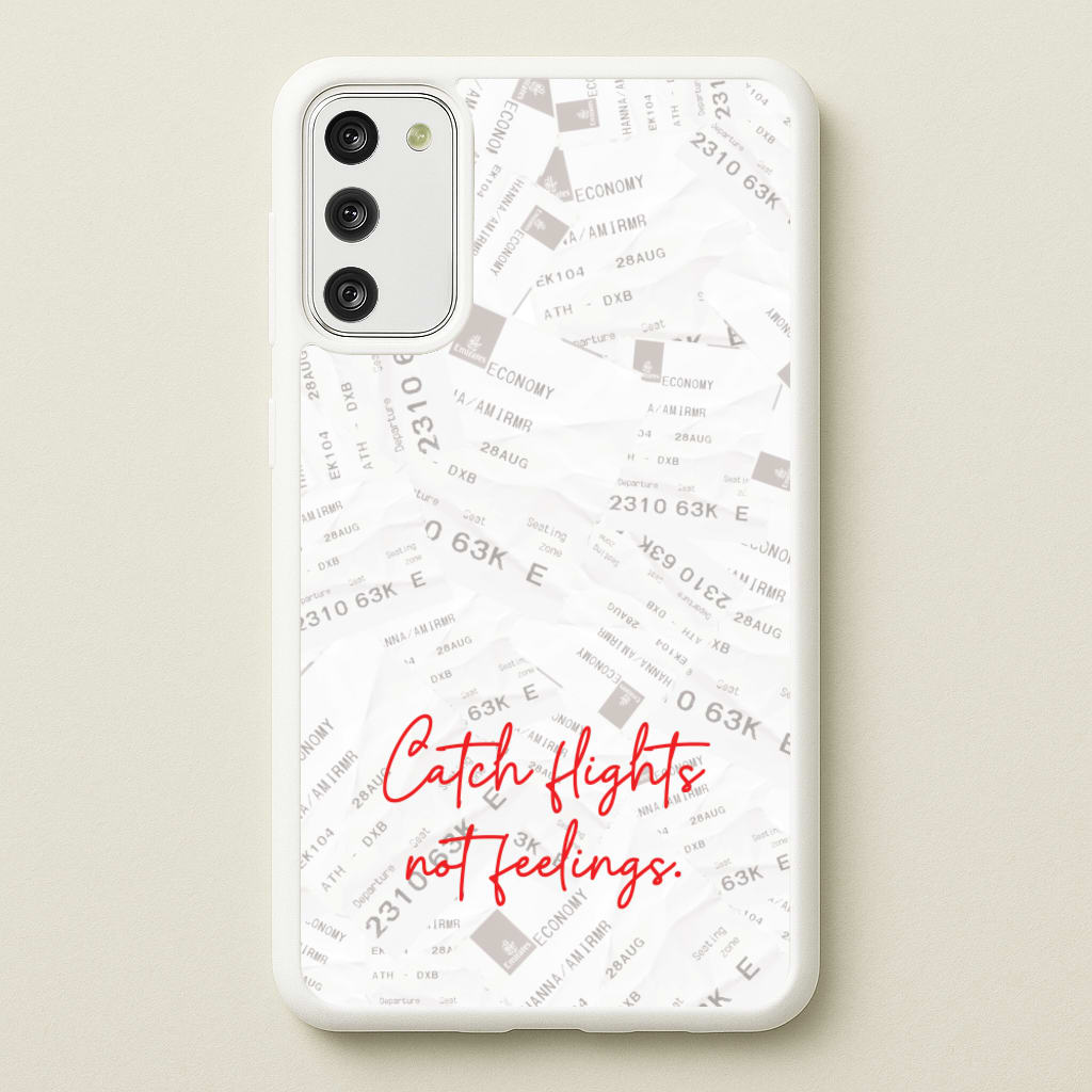 Catch Flights Not Feelings Collage - Hot Girl Summer Phone Case for Galaxy S20