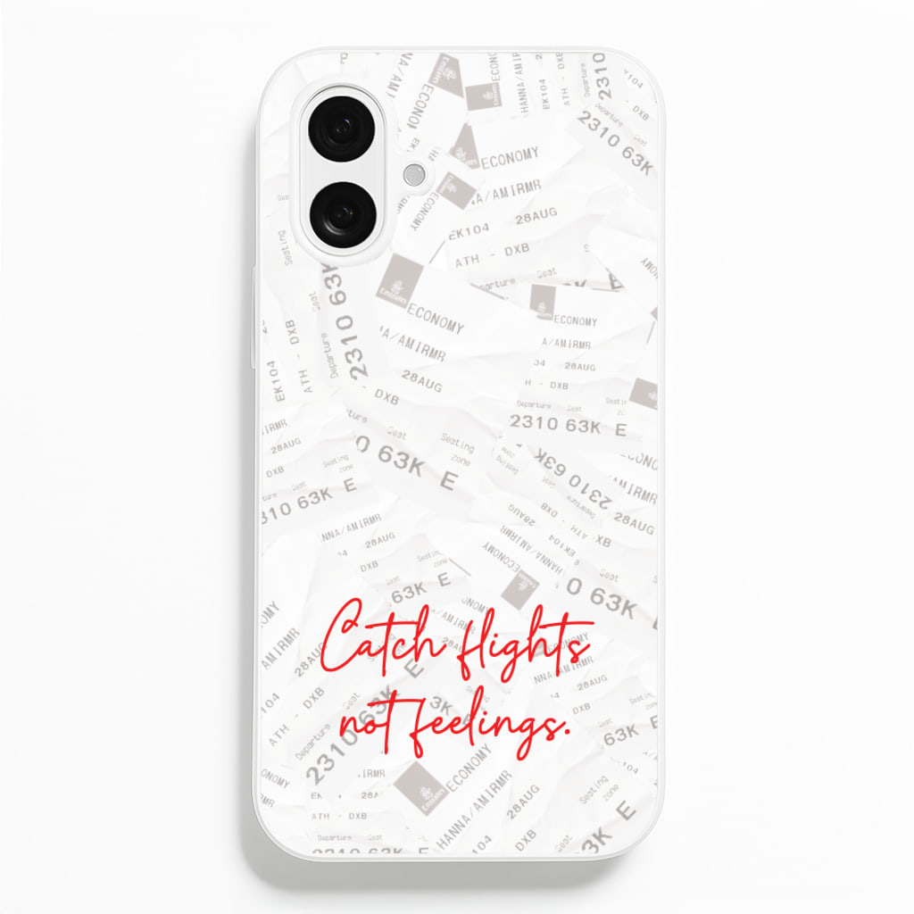 Catch Flights Not Feelings Collage Phone Case