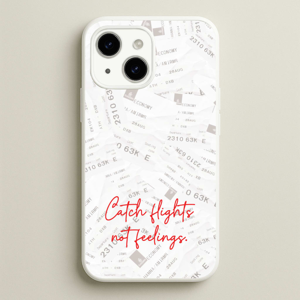 Catch Flights Not Feelings Collage - Hot Girl Summer Phone Case for iPhone 15