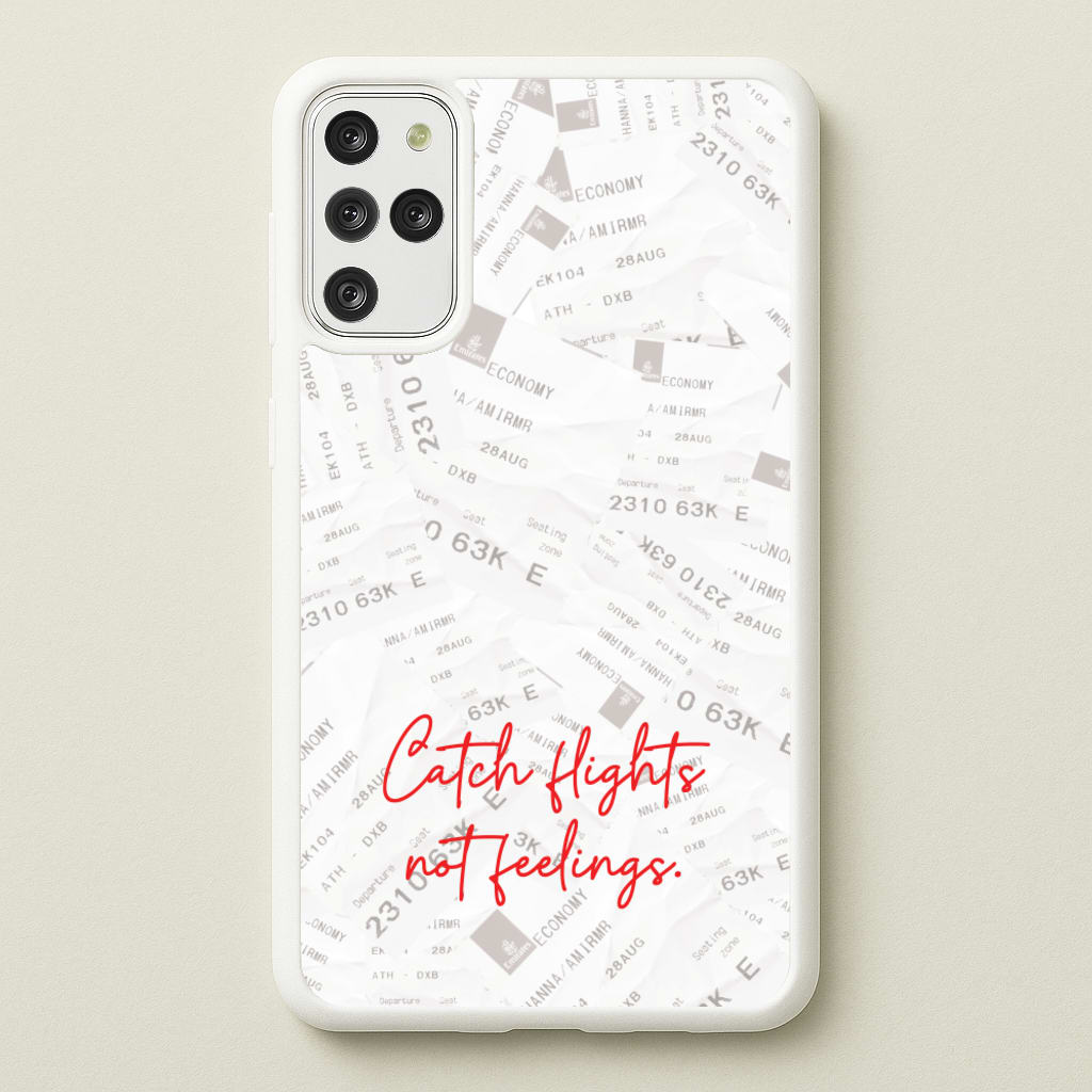 Catch Flights Not Feelings Collage - Hot Girl Summer Phone Case for Galaxy S20 Plus