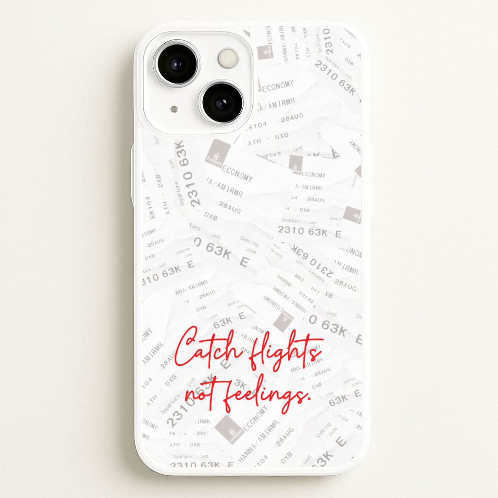 Catch Flights Not Feelings Collage - Hot Girl Summer Phone Case for iPhone 13
