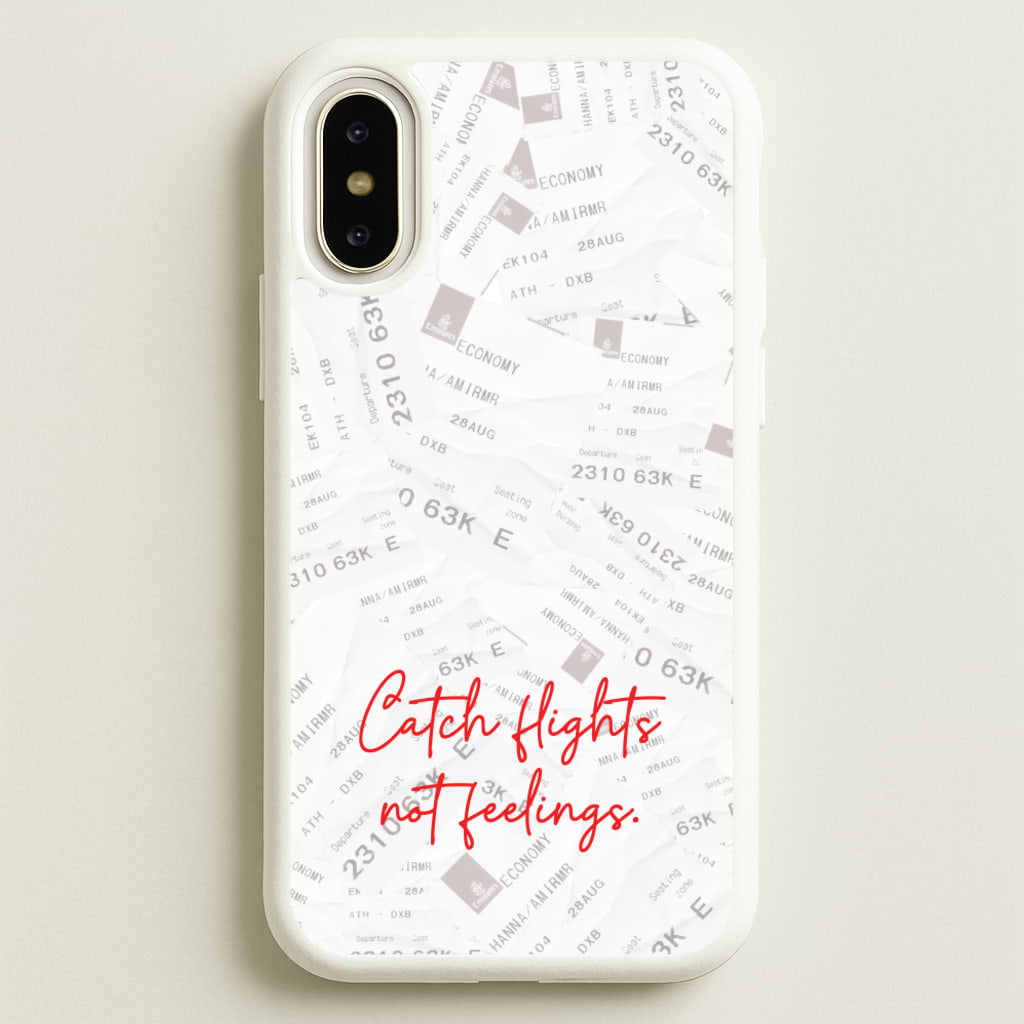 Catch Flights Not Feelings Collage - Hot Girl Summer Phone Case for iPhone X / XS