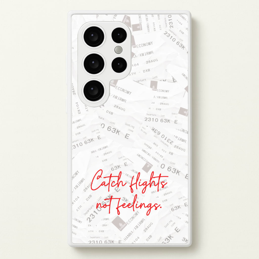 Catch Flights Not Feelings Collage - Hot Girl Summer Phone Case for Galaxy S24 Ultra