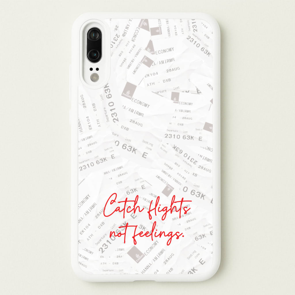 Catch Flights Not Feelings Collage - Hot Girl Summer Phone Case for Huawei P20