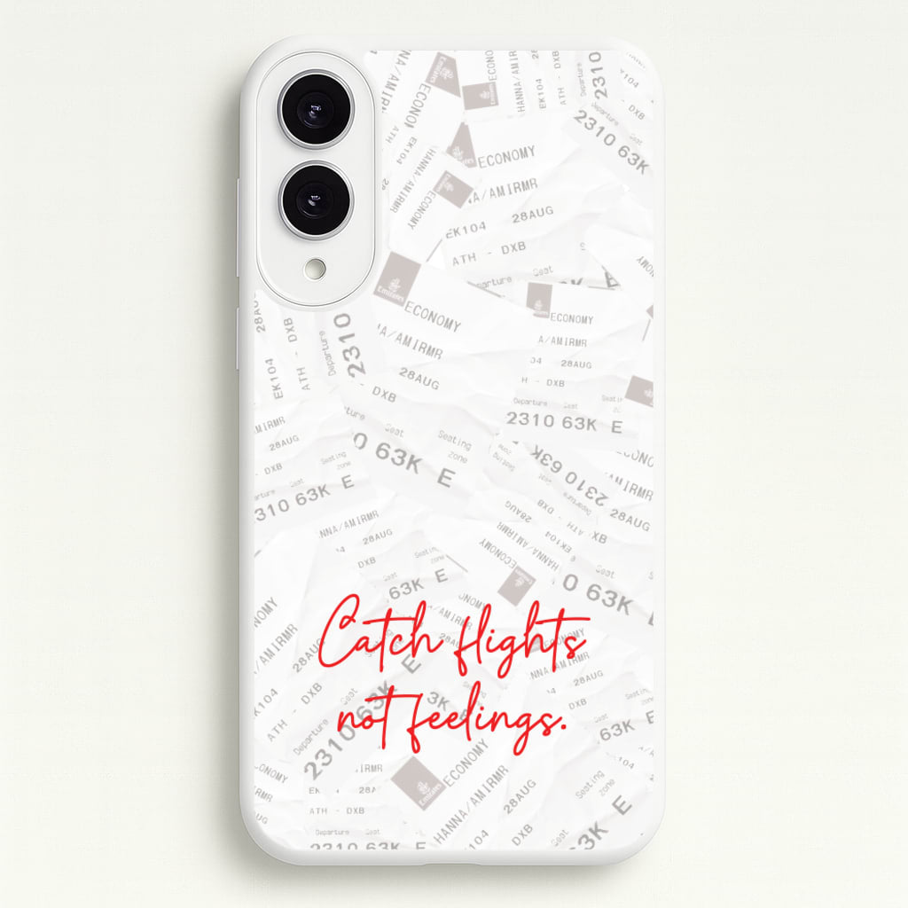 Catch Flights Not Feelings Collage - Hot Girl Summer Phone Case for Galaxy S25 Edge