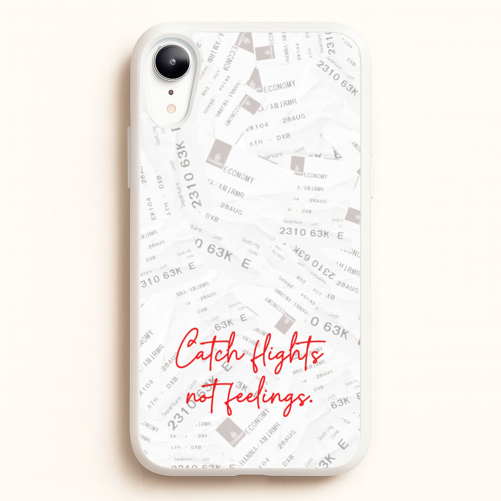 Catch Flights Not Feelings Collage - Hot Girl Summer Phone Case for iPhone XR