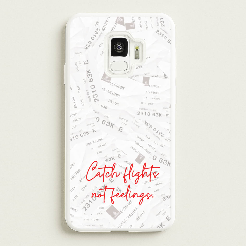 Catch Flights Not Feelings Collage - Hot Girl Summer Phone Case for Galaxy S9