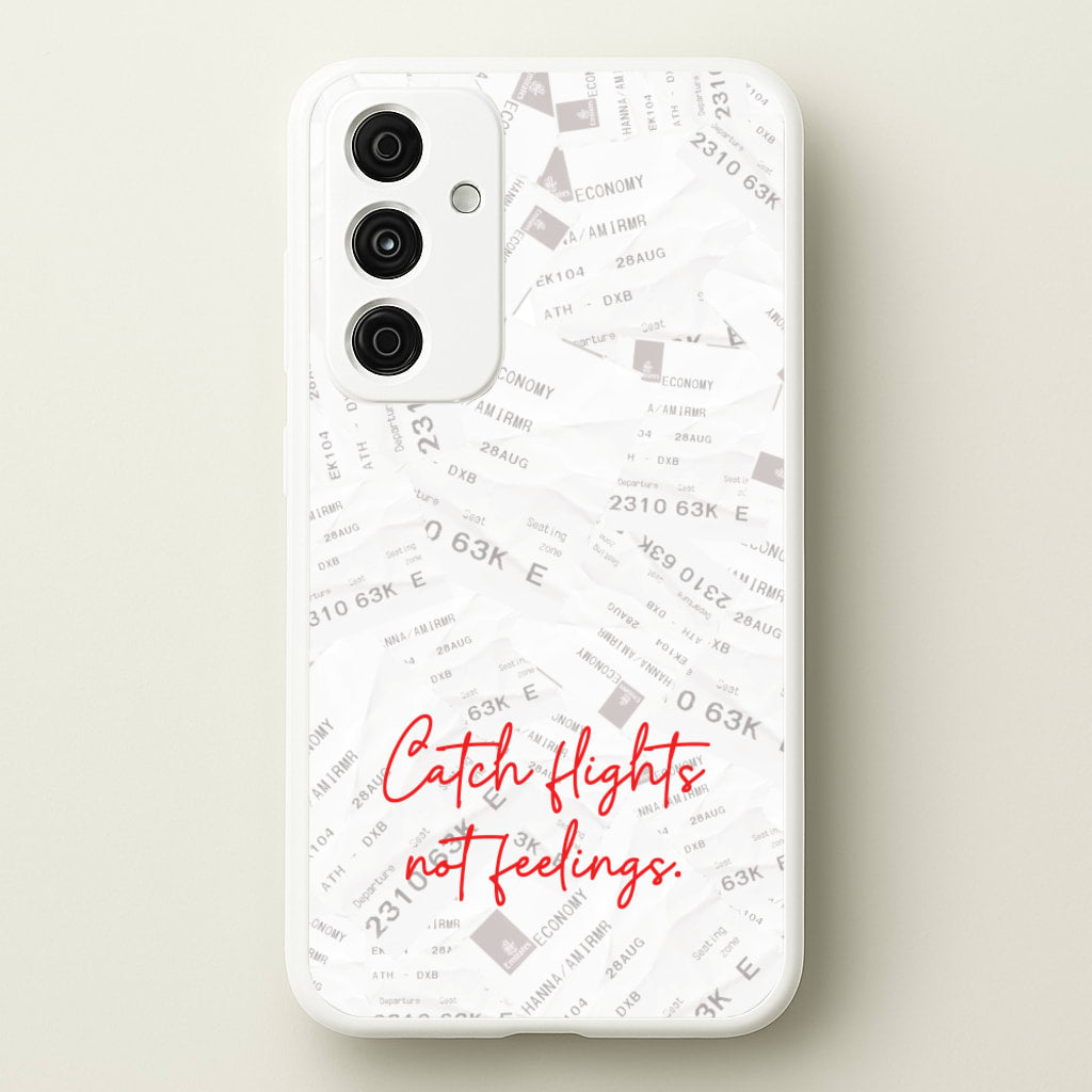 Catch Flights Not Feelings Collage - Hot Girl Summer Phone Case for Galaxy A35