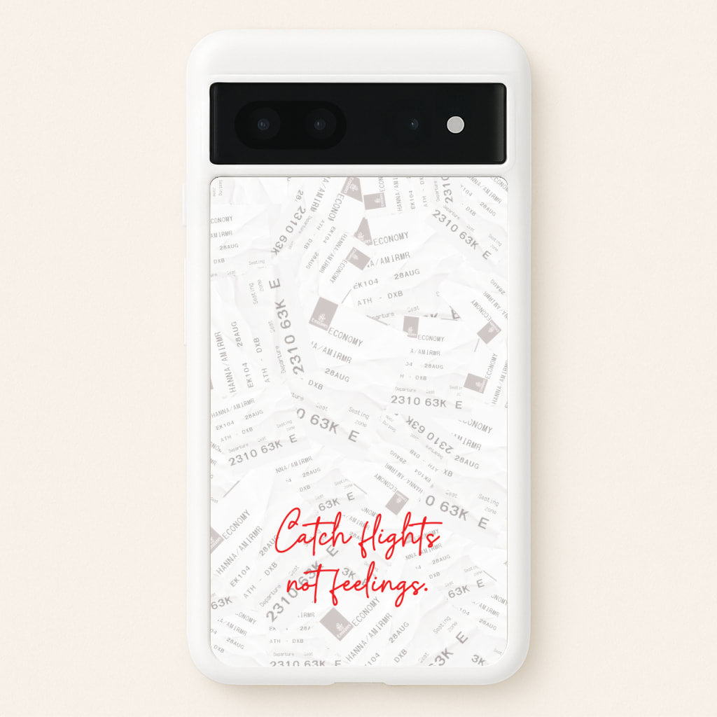 Catch Flights Not Feelings Collage - Hot Girl Summer Phone Case for Google Pixel 7