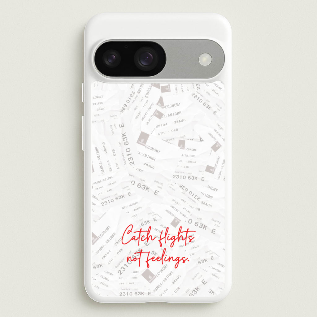 Catch Flights Not Feelings Collage - Hot Girl Summer Phone Case for Google Pixel 9 / 9 Pro