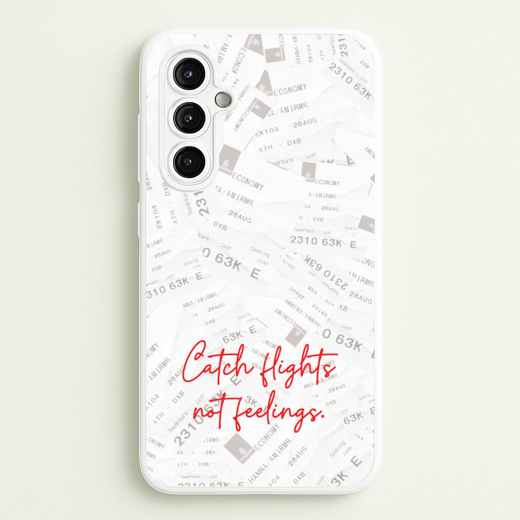 Catch Flights Not Feelings Collage - Hot Girl Summer Phone Case for Galaxy A14