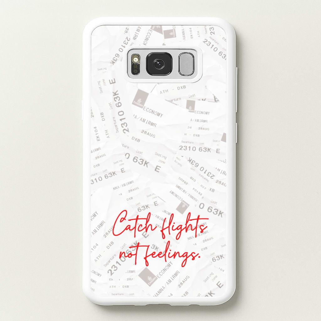Catch Flights Not Feelings Collage - Hot Girl Summer Phone Case for Galaxy S8