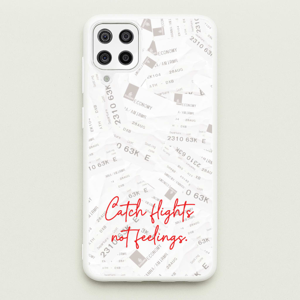 Catch Flights Not Feelings Collage - Hot Girl Summer Phone Case for Galaxy A12