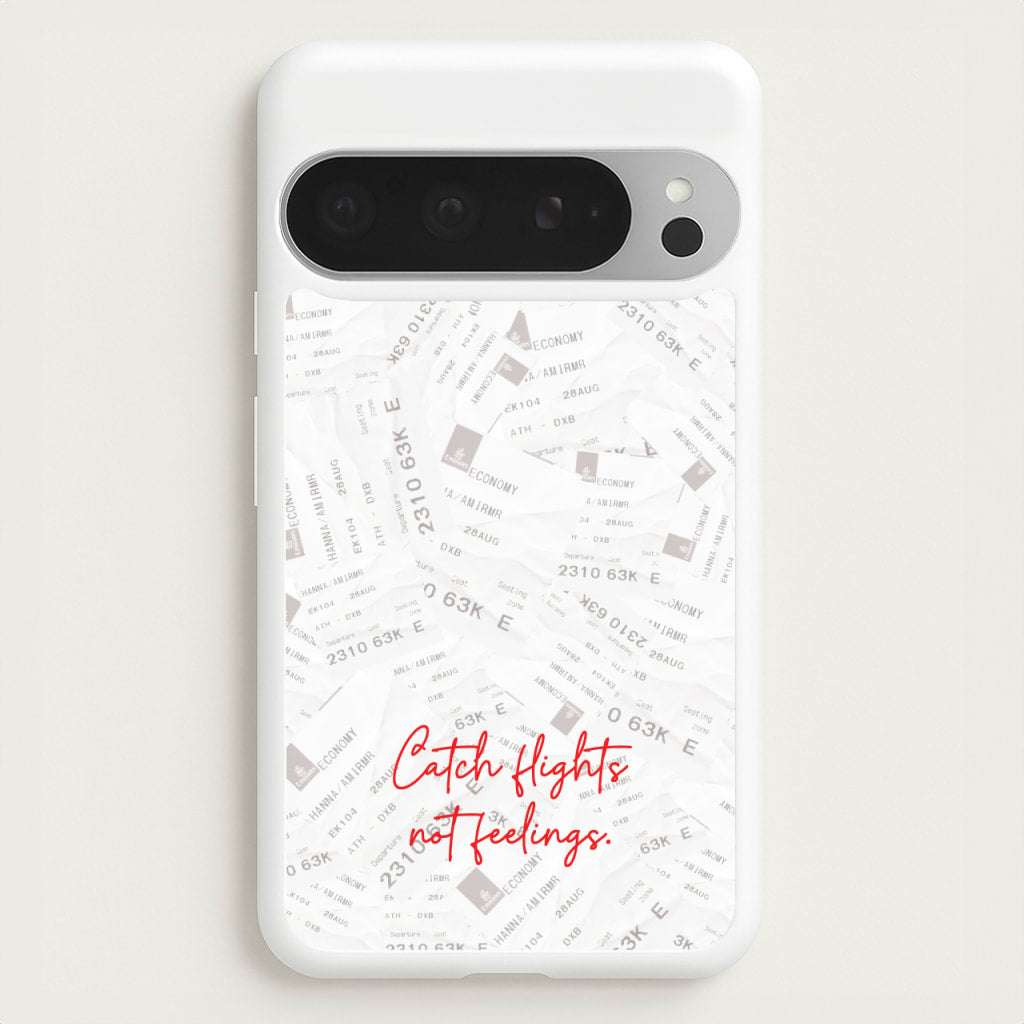 Catch Flights Not Feelings Collage - Hot Girl Summer Phone Case for Google Pixel 9 Pro XL