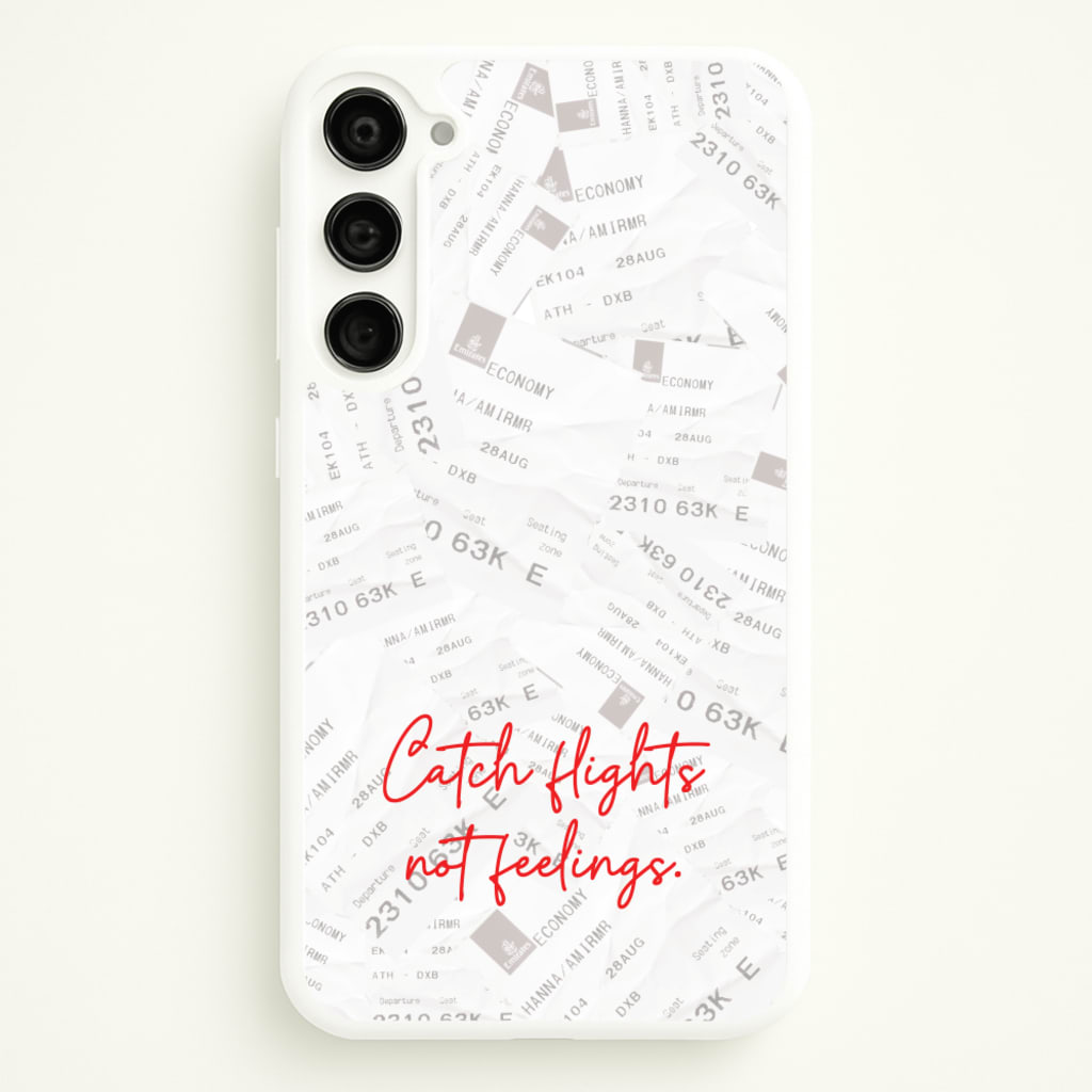 Catch Flights Not Feelings Collage - Hot Girl Summer Phone Case for Galaxy S23 Plus