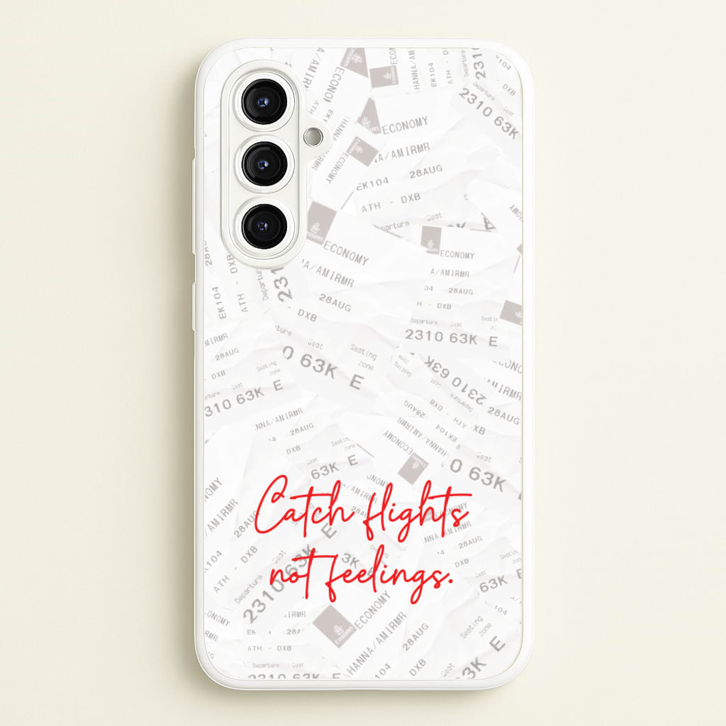 Catch Flights Not Feelings Collage - Hot Girl Summer Phone Case for Galaxy A16