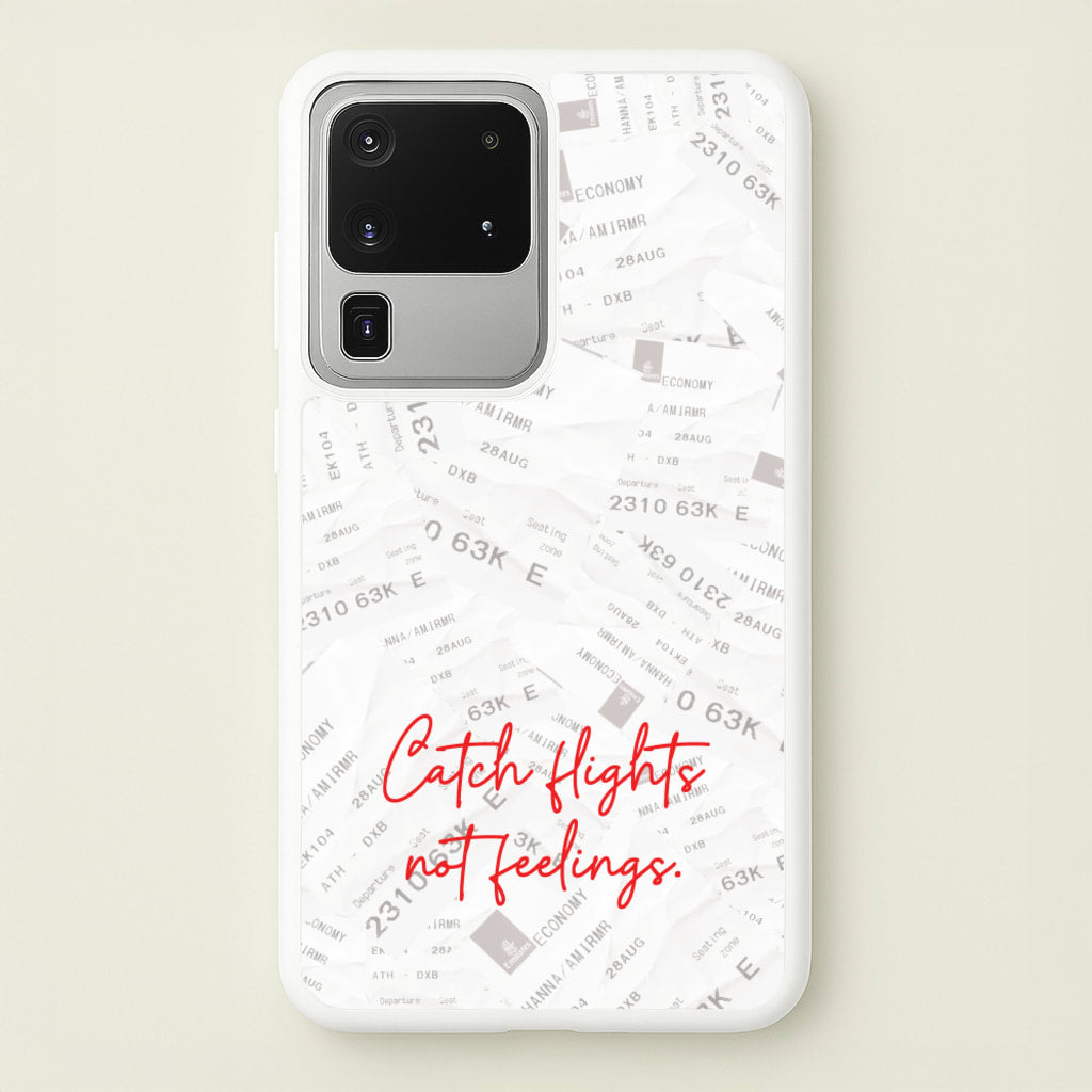 Catch Flights Not Feelings Collage - Hot Girl Summer Phone Case for Galaxy S20 Ultra
