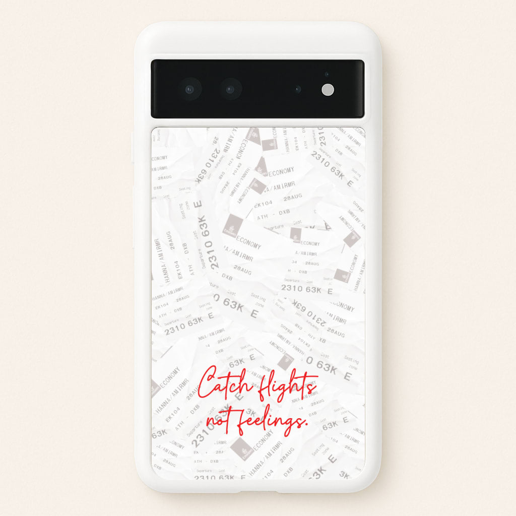 Catch Flights Not Feelings Collage - Hot Girl Summer Phone Case for Google Pixel 6