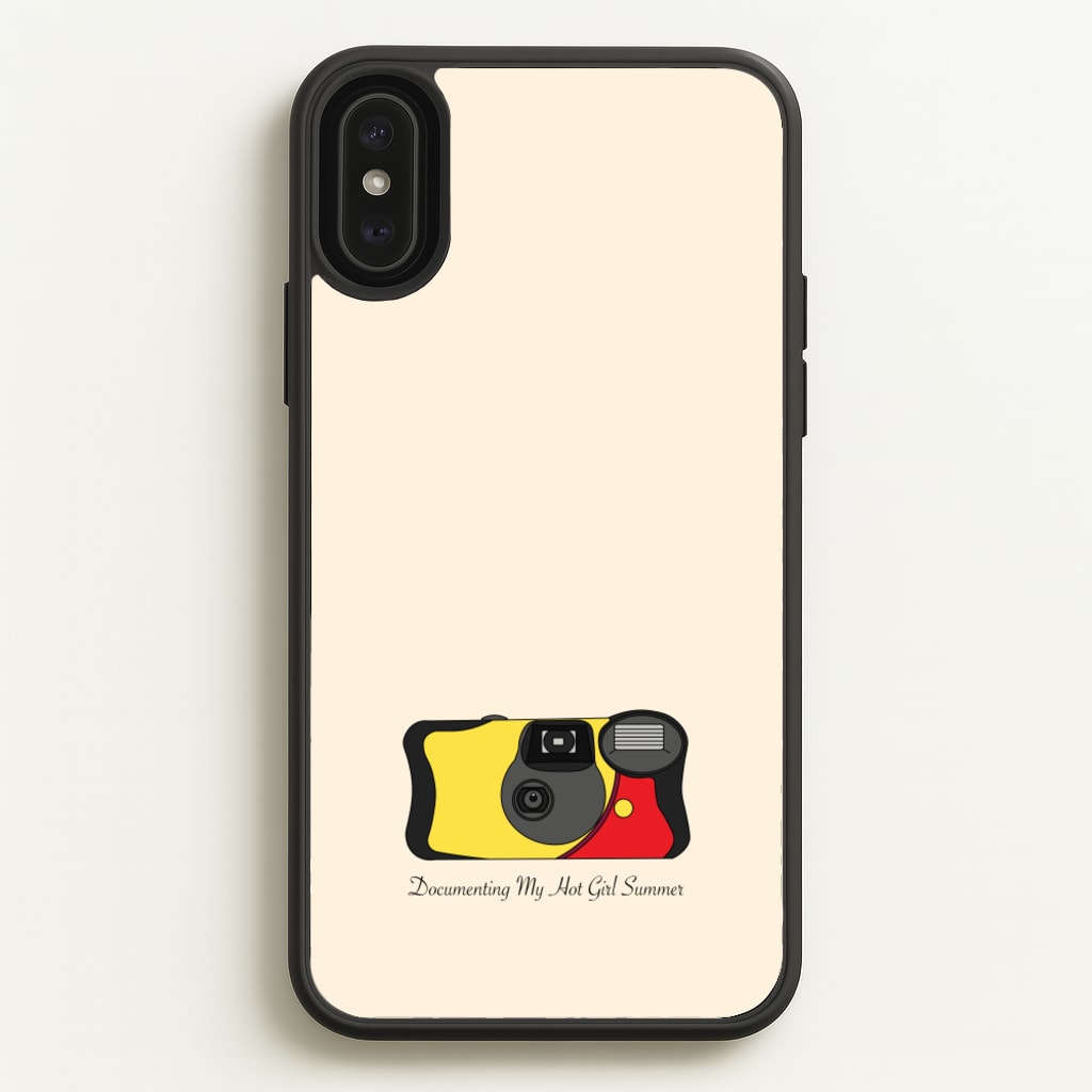 Documenting My Hot Girl Summer Camera - Hot Girl Summer Phone Case for iPhone XS Max