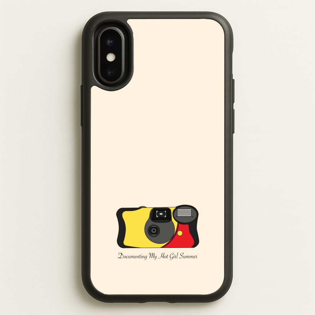 Documenting My Hot Girl Summer Camera - Hot Girl Summer Phone Case for iPhone X / XS