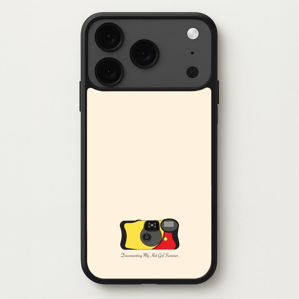 Documenting My Hot Girl Summer Camera Phone Case for iPhone 17 Pro