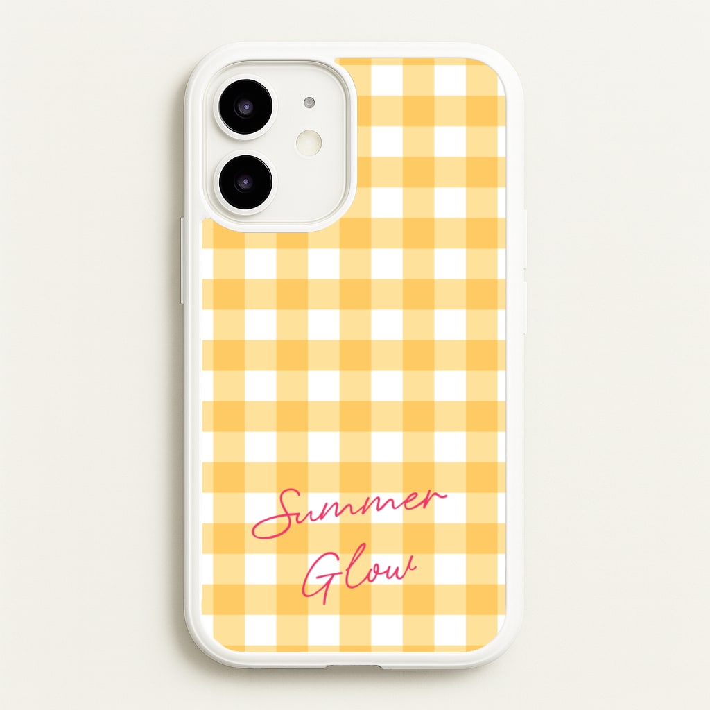 Tartan Summer Glow - Hot Girl Summer Phone Case for iPhone 12 / 12 Pro