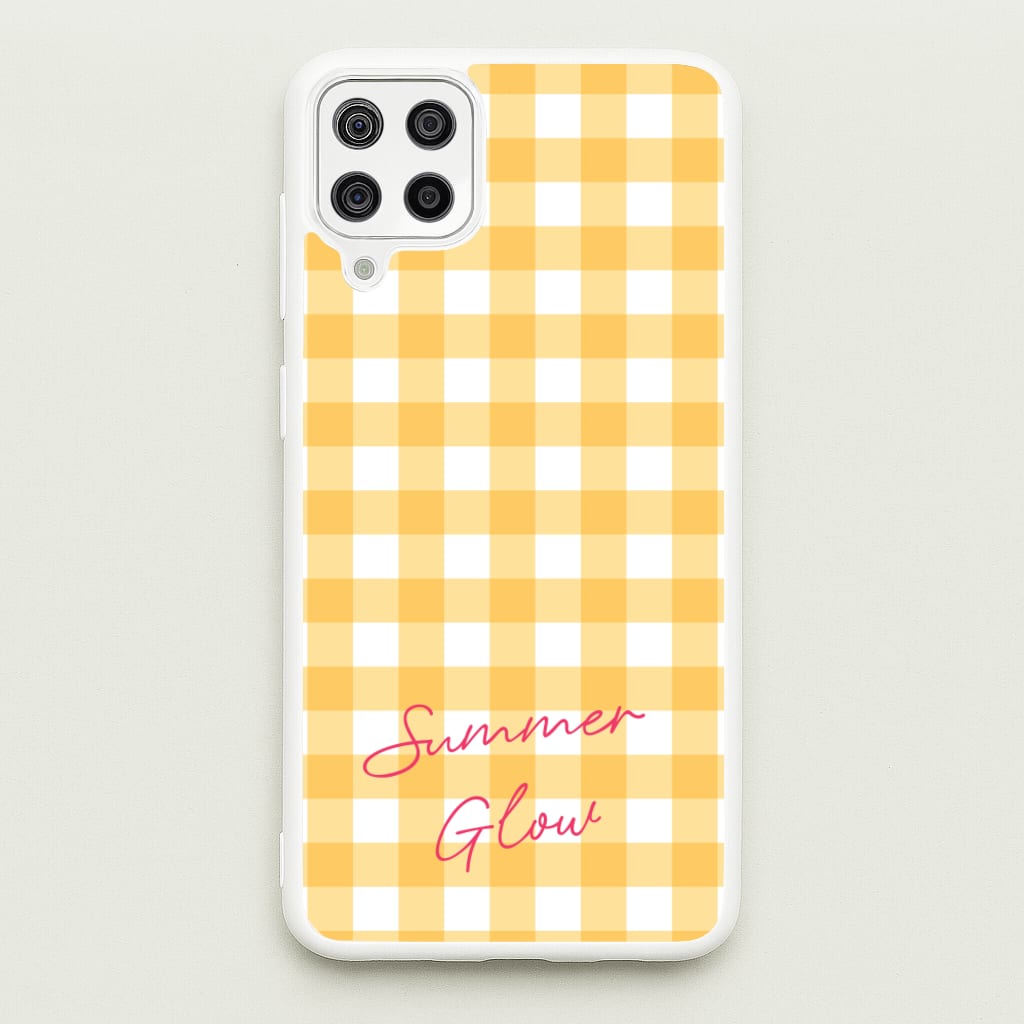 Tartan Summer Glow - Hot Girl Summer Phone Case for Galaxy A12