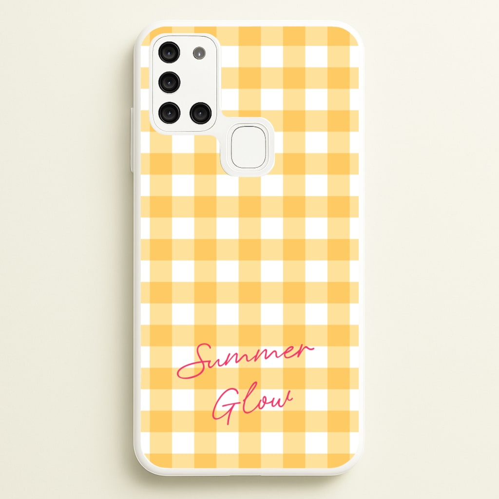 Tartan Summer Glow - Hot Girl Summer Phone Case for Galaxy A21s