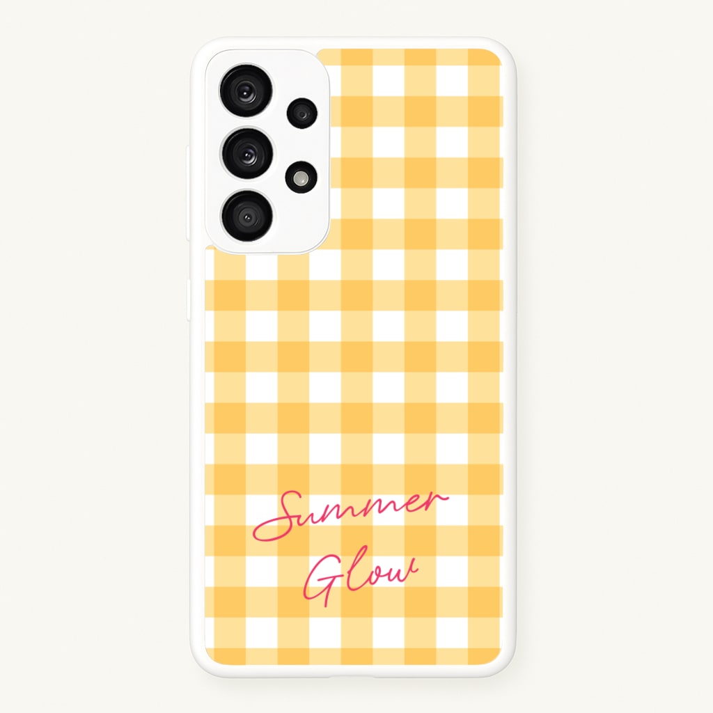 Tartan Summer Glow - Hot Girl Summer Phone Case for Galaxy A53