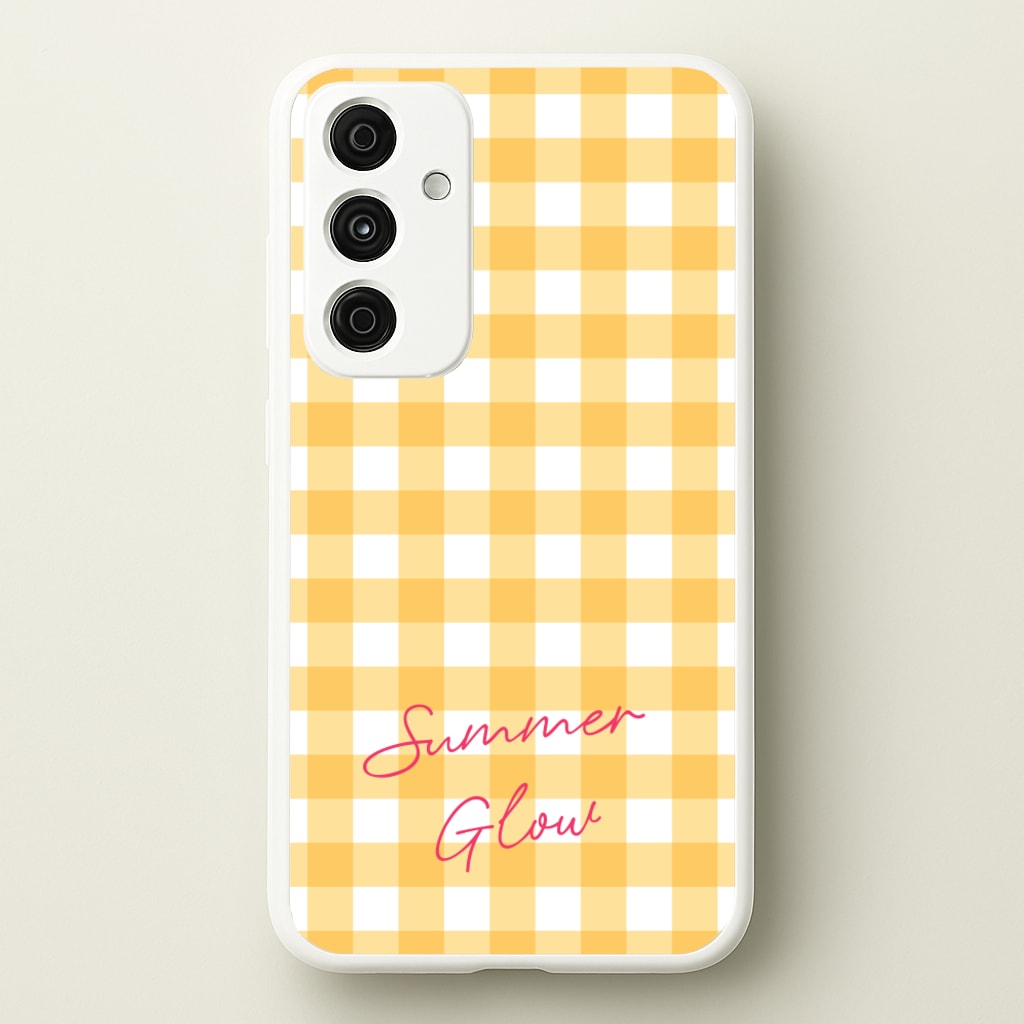 Tartan Summer Glow - Hot Girl Summer Phone Case for Galaxy A35