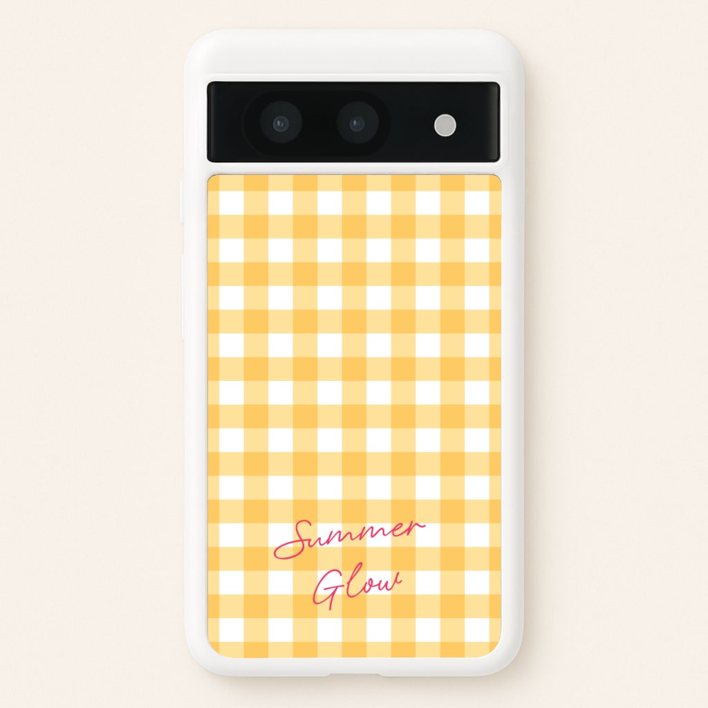 Tartan Summer Glow - Hot Girl Summer Phone Case for Google Pixel 8a