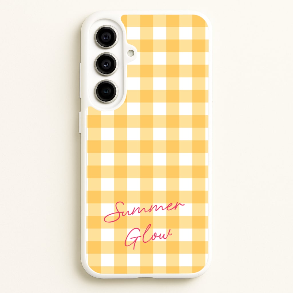 Tartan Summer Glow - Hot Girl Summer Phone Case for Galaxy A56