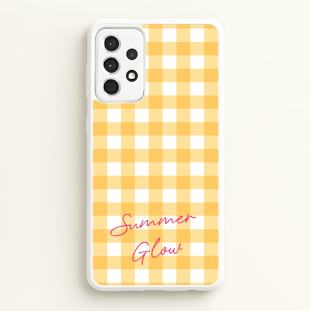 Tartan Summer Glow - Hot Girl Summer Phone Case for Galaxy A52 / A52s