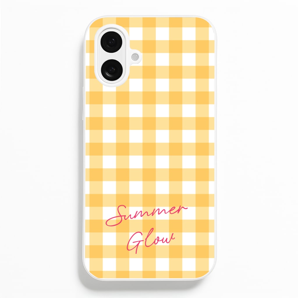 Tartan Summer Glow - Hot Girl Summer Phone Case for iPhone 16 Plus